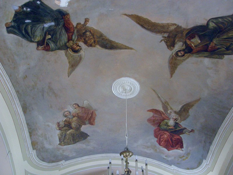 Церковь Космы и Дамиана в Болшеве, Королёв (Пушкинский район и гг. Ивантеевка, Королёв, Московская область). интерьер и убранство, Роспись плафона