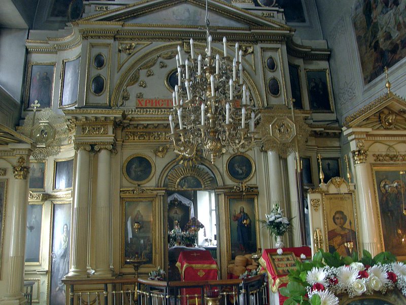 Церковь Космы и Дамиана в Болшеве, Королёв (Пушкинский район и гг. Ивантеевка, Королёв, Московская область). интерьер и убранство, Иконостас конца XVIII века
