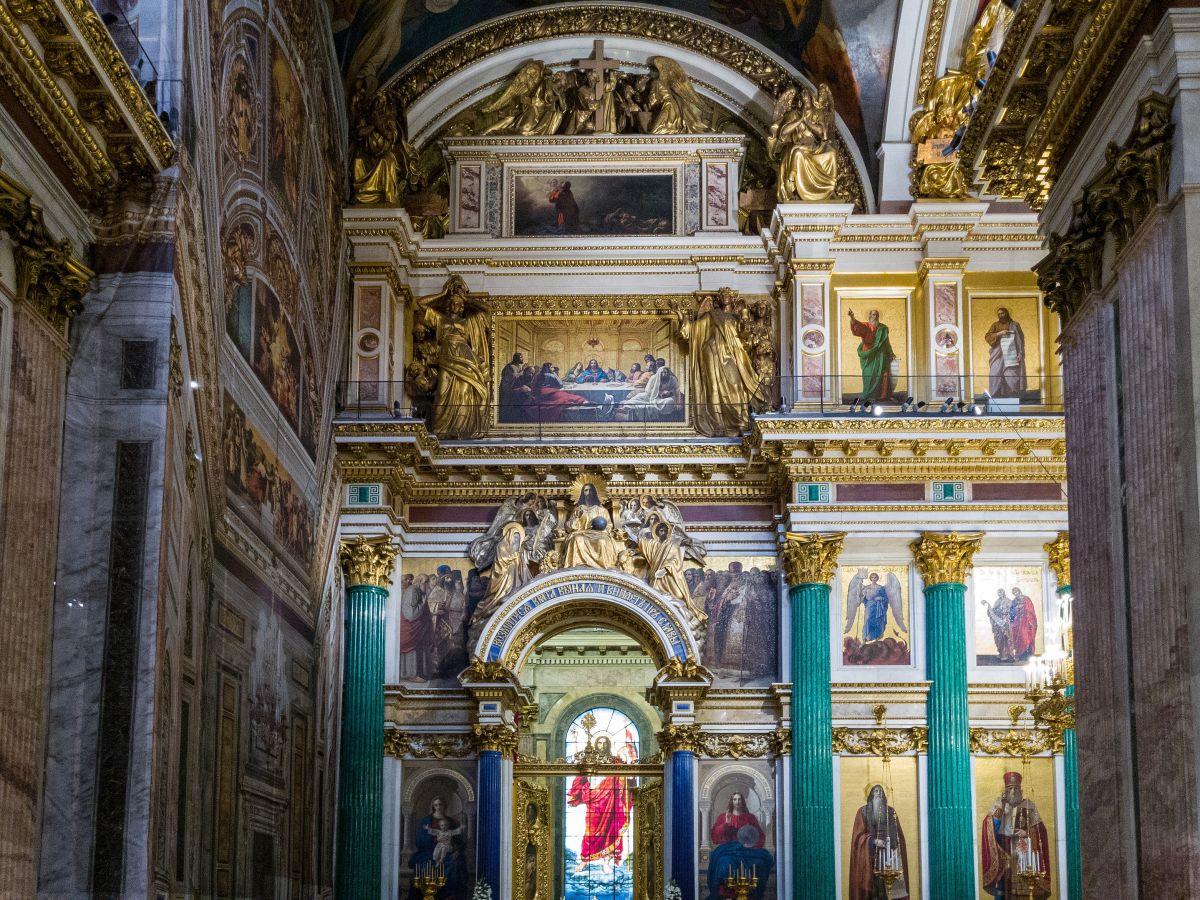 Собор Исаакия Далматского, Адмиралтейский район (Санкт-Петербург, г. Санкт-Петербург). интерьер и убранство