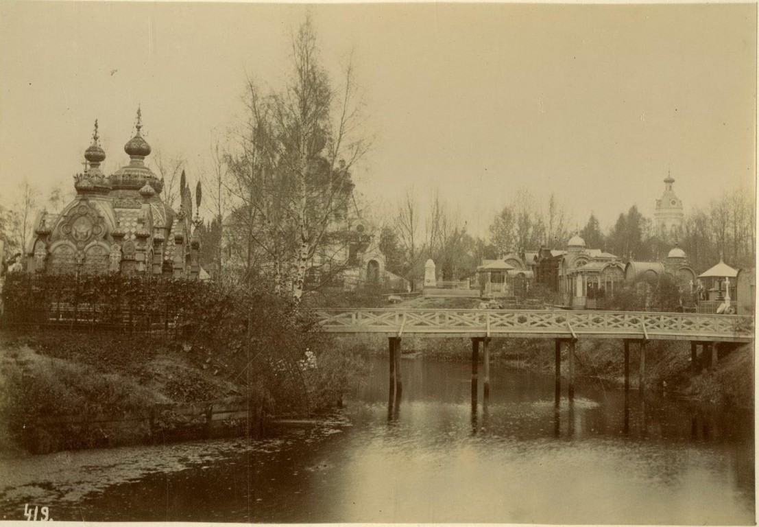 Центральный район. Троицкая Александро-Невская лавра. архивная фотография, Новое кладбище, 1894 г.