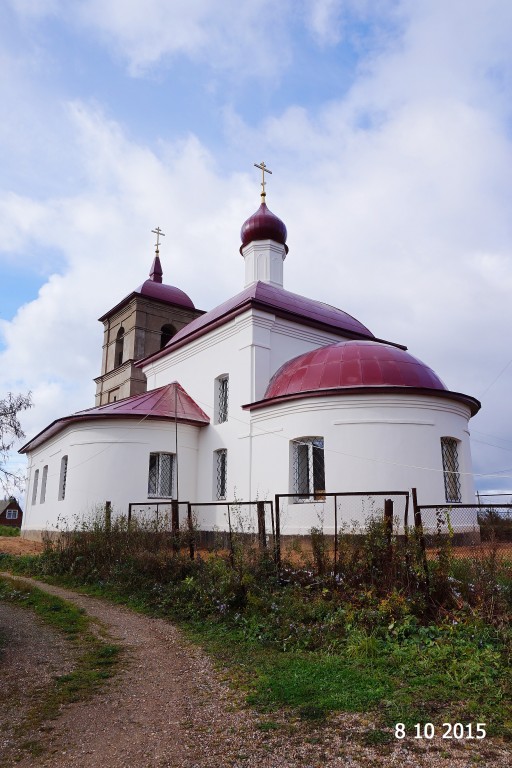 Захарьино. Церковь Воскресения Христова. фасады, Вид с восточной стороны