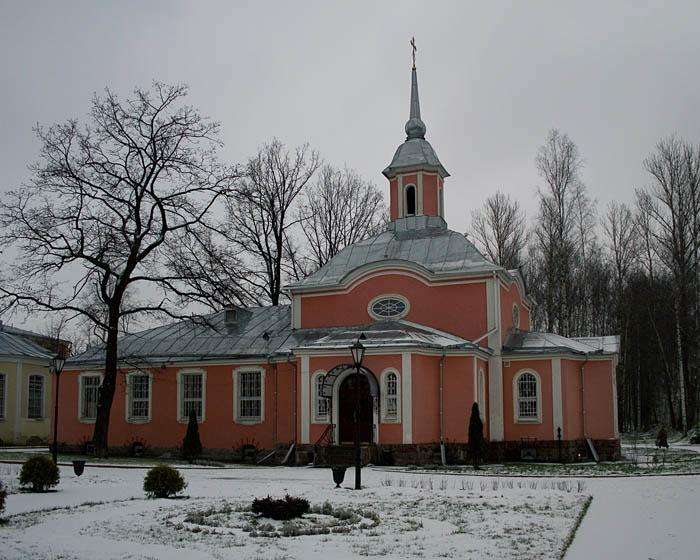 Красногвардейский район. Церковь Петра и Павла при Северо-Западном государственном медицинском университете им. И.И. Мечникова. общий вид в ландшафте, Вид с запада