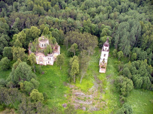 Рёконьская пустынь. Рёконьская пустынь. общий вид в ландшафте