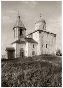 Церковь Николая Чудотворца на Липне, Фото, датированное 1917-1930-ми годами. С сайта: Pastvu.com/1125920<br>, Липно, остров, Новгородский район, Новгородская область