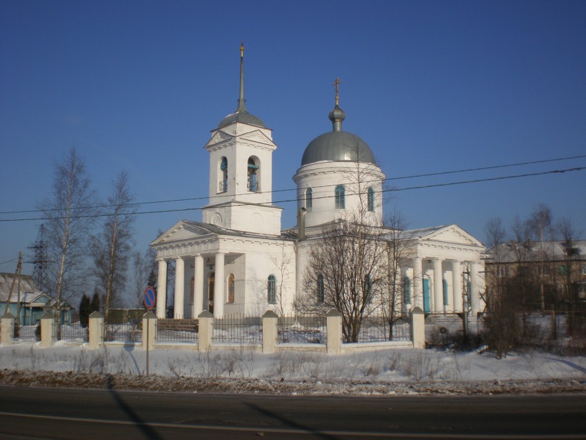 Церковь Спаса Преображения, Куженкино (Бологовский район, Тверская область). общий вид в ландшафте