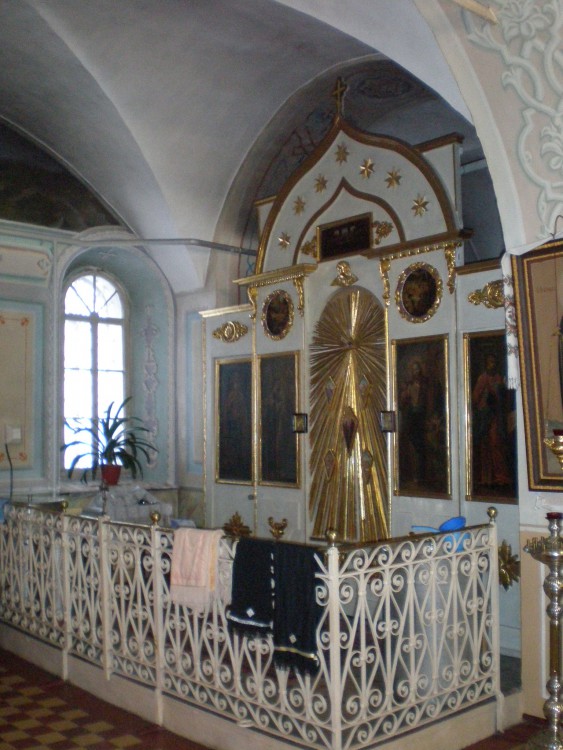 Церковь Спаса Преображения, Куженкино (Бологовский район, Тверская область). интерьер и убранство, Придел Варлаама Хутынского