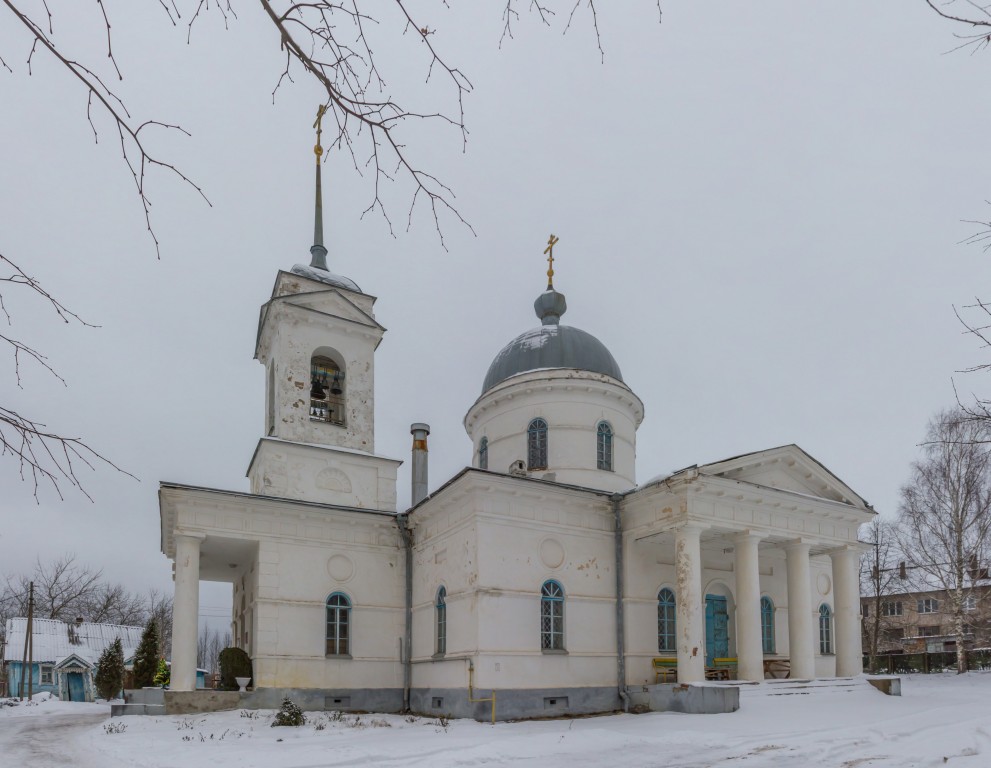 Церковь Спаса Преображения, Куженкино (Бологовский район, Тверская область). фасады, Вид с юго-запада
