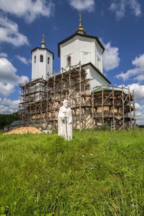 Церковь Николая Чудотворца, Голенищево (Локнянский район, Псковская область). фасады, 1 августа 2018