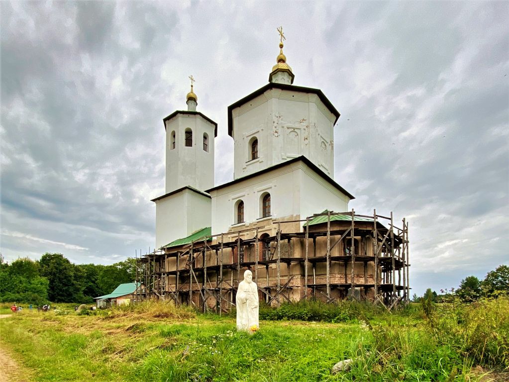 Церковь Николая Чудотворца, Голенищево (Локнянский район, Псковская область). фасады, Вид с юго-востока