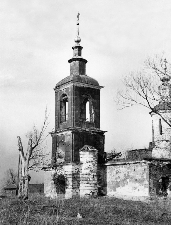 Церковь Николая Чудотворца, Каменское (Наро-Фоминский городской округ, Московская область). архивная фотография, Фото несуществующей колокольни Никольского храма. Фото из фондов Наро-Фоминского историко-краеведческого музея.