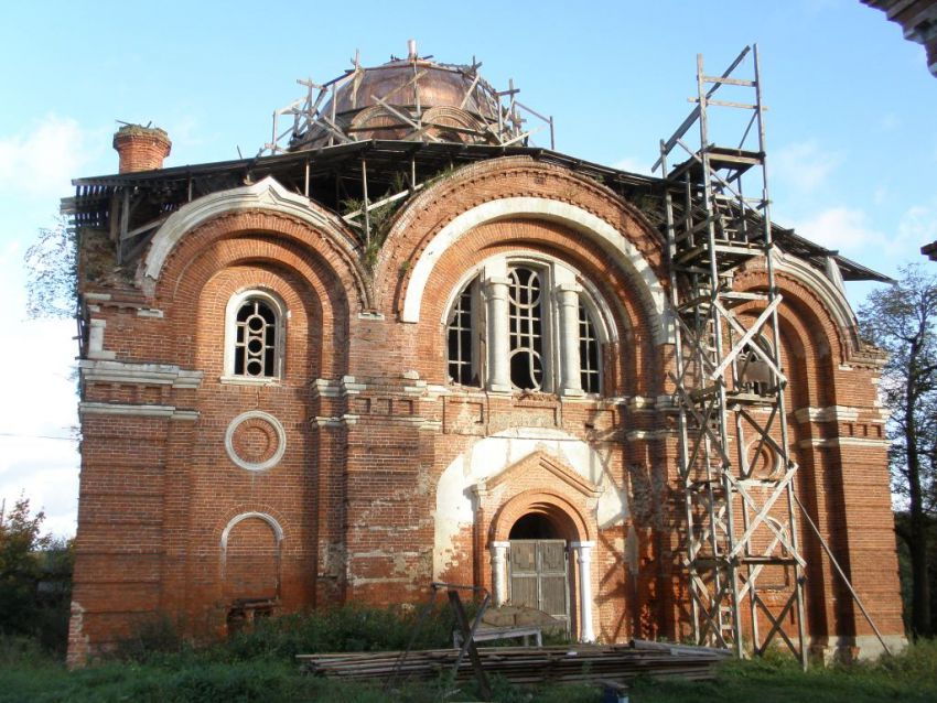 Рождество. Церковь Рождества Христова. фасады, Рождественский храм, вид с запада