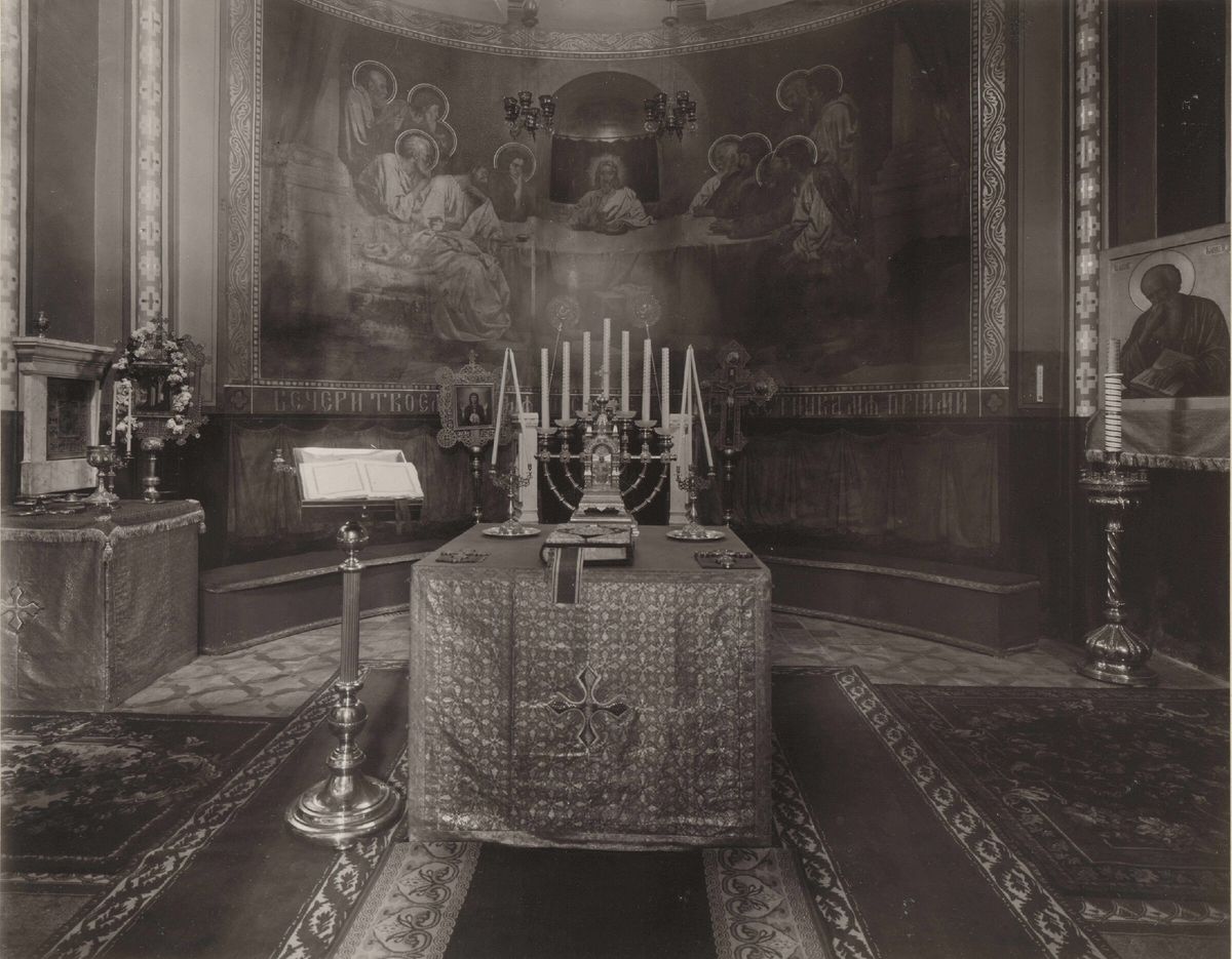 1903 год. Источник: Церковь и учительская школа в селе Рождестве Калужской губернии, Боровского уезда : [Альбом фотографий]. - Москва : Шерер, Набгольц, [1905], архивная фотография. Церковь Рождества Христова, Рождество (Наро-Фоминский городской округ, Московская область)