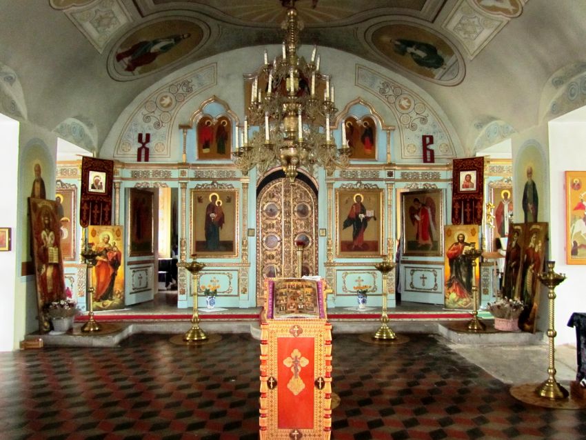 Семёновское. Церковь Николая Чудотворца. интерьер и убранство, в зимней церкви