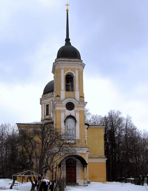 Церковь Николая Чудотворца, Семёновское (Ступинский городской округ, Московская область). фасады, западный фасад