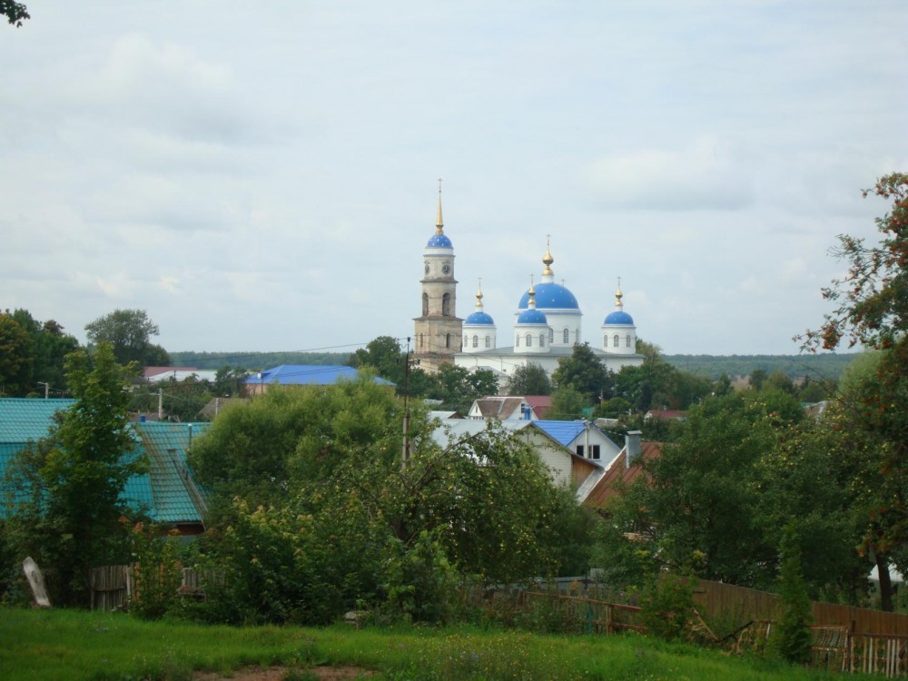 Мещовск. Собор Благовещения Пресвятой Богородицы. общий вид в ландшафте