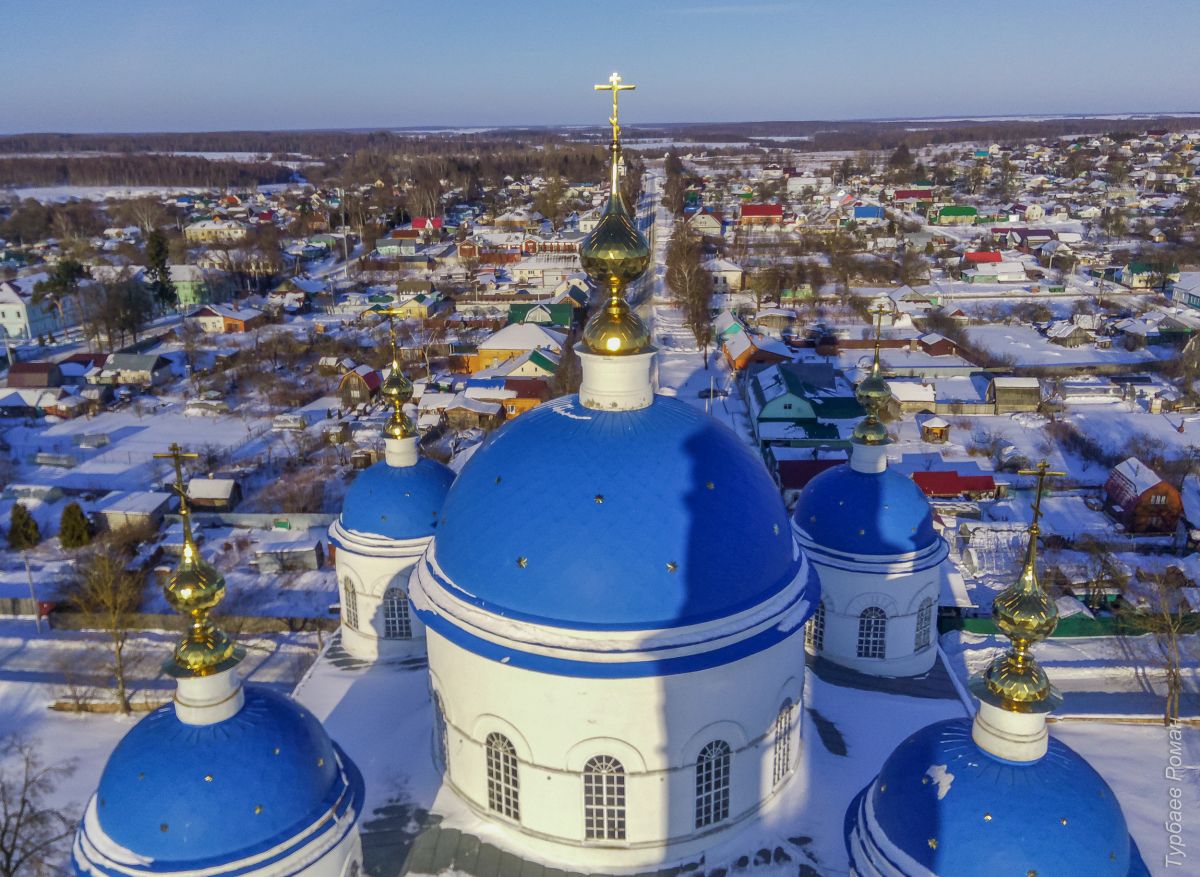 Мещовск. Собор Благовещения Пресвятой Богородицы. архитектурные детали, Купола и главы