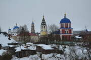 Церковь Благовещения Пресвятой Богородицы, Вид с Мещовского городища<br>, Мещовск, Мещовский район, Калужская область