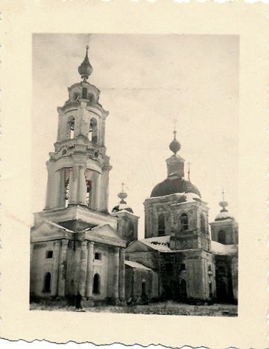 Церковь Рождества Христова, Щелканово (Юхновский район, Калужская область). архивная фотография, Фото 1941 г. с аукциона e-bay.de