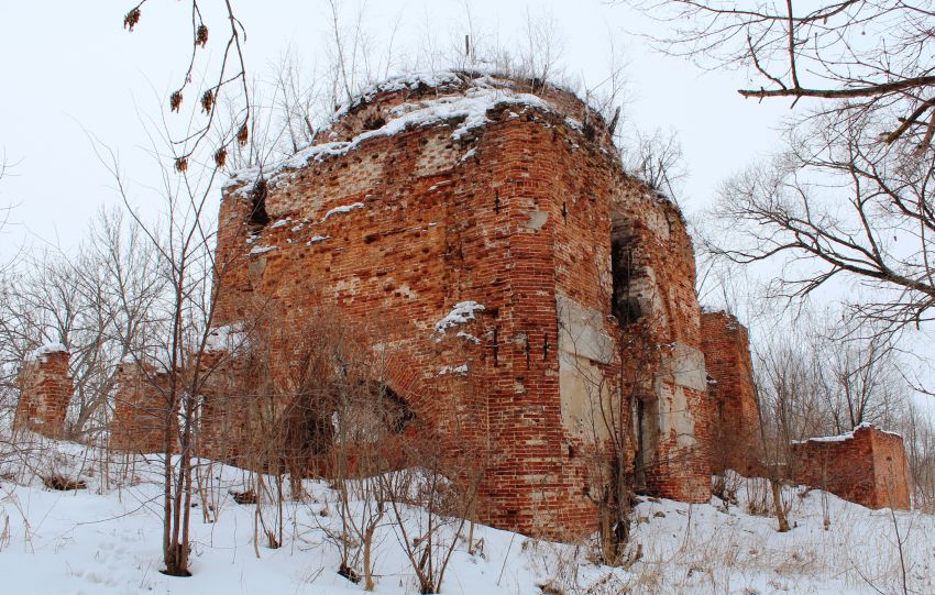 Церковь Николая Чудотворца, Авчурино (Ферзиковский район, Калужская область). фасады, Вид с северо-востока