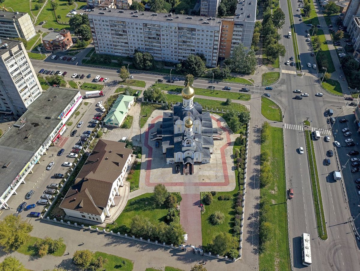 Церковь Рождества Христова, Обнинск (Обнинск, город, Калужская область). дополнительная информация, Вид с высоты птичьего полета