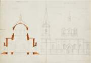 Собор Чуда Архистратига Михаила, Чертеж церкви. Год 1861. Российский государственный исторический архив /фонд 218, опись 3, дело 1868/<br>, Новозыбков, Новозыбковский район и г. Новозыбков, Брянская область