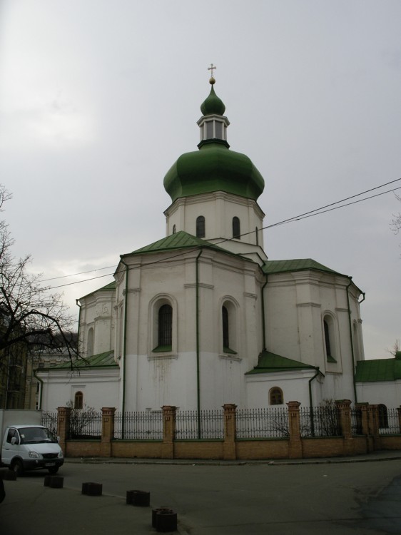 Церковь Николая Чудотворца (Притиско-Микольская), Подол (Подольский район, Украина, г. Киев). общий вид в ландшафте