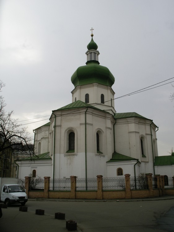 Киев. Церковь Николая Чудотворца (Притиско-Микольская). общий вид в ландшафте