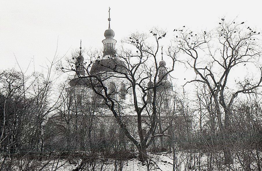 Кирилловский монастырь. Церковь Афанасия и Кирилла, Патриархов Александрийских, Дорогожичи (Подольский район, Украина, г. Киев). фасады, Кирилла александрийского церковь.