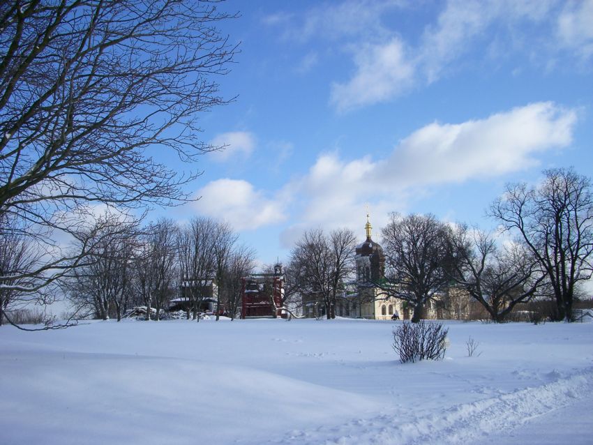 Троицкий Ионин монастырь, Зверинец (Печерский район, Украина, г. Киев). общий вид в ландшафте