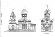 Церковь Троицы Живоначальной в Озерках, Рис. из журнала "Неделя строителя".<br>, Санкт-Петербург, Санкт-Петербург, г. Санкт-Петербург