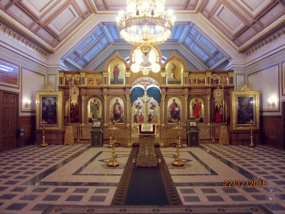 Домовая церковь Макария Египетского при Горном институте, Василеостровский район (Санкт-Петербург, г. Санкт-Петербург). интерьер и убранство, Внутреннее убранство церкви св. прп. Макария Египетского.