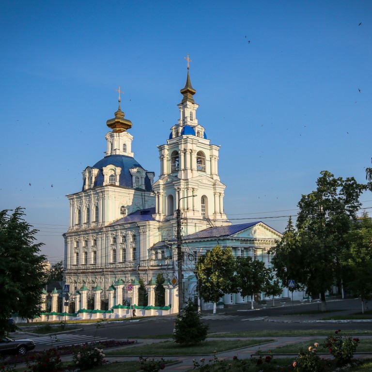 Курск. Кафедральный собор Казанской иконы Божией Матери и Сергия Радонежского. фасады