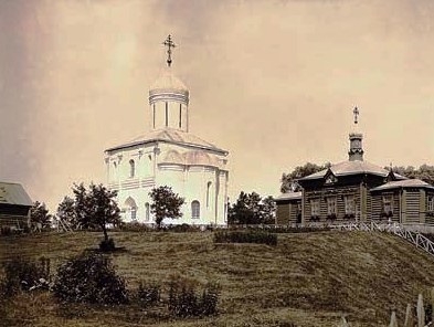 Звенигород. Церковь Богоявления Господня на Городке. архивная фотография