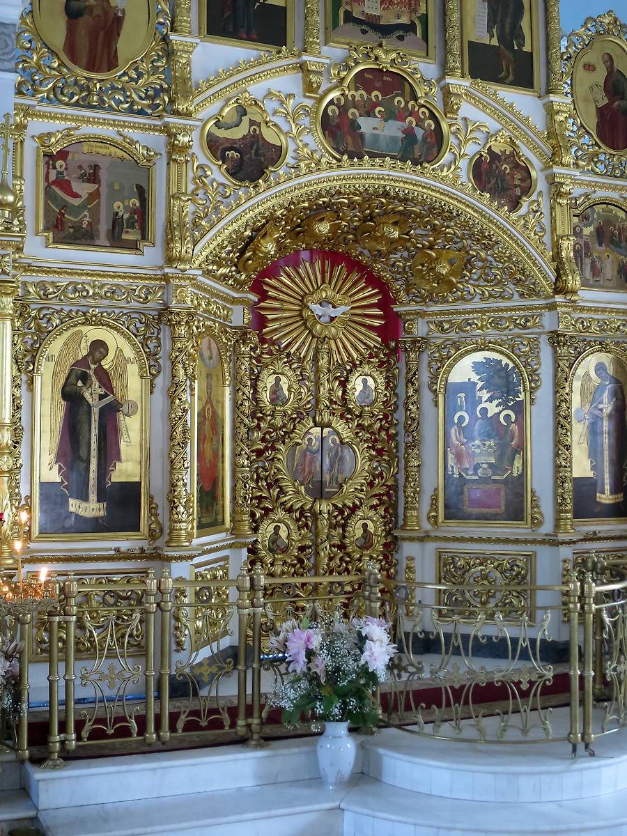 Царские врата, интерьер и убранство. Церковь Троицы Живоначальной в Борисове, Орехово-Борисово Северное (Южный административный округ (ЮАО), г. Москва)