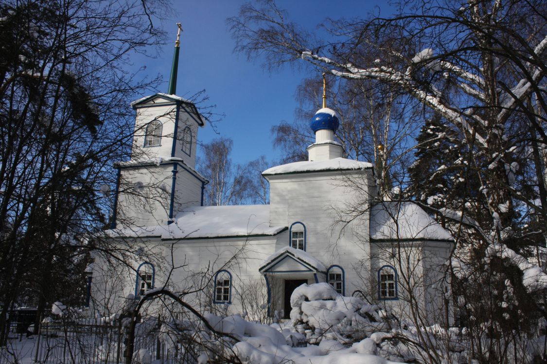 Церковь Сергия Радонежского, Троицкий (Истринский городской округ и ЗАТО Восход, Московская область). общий вид в ландшафте