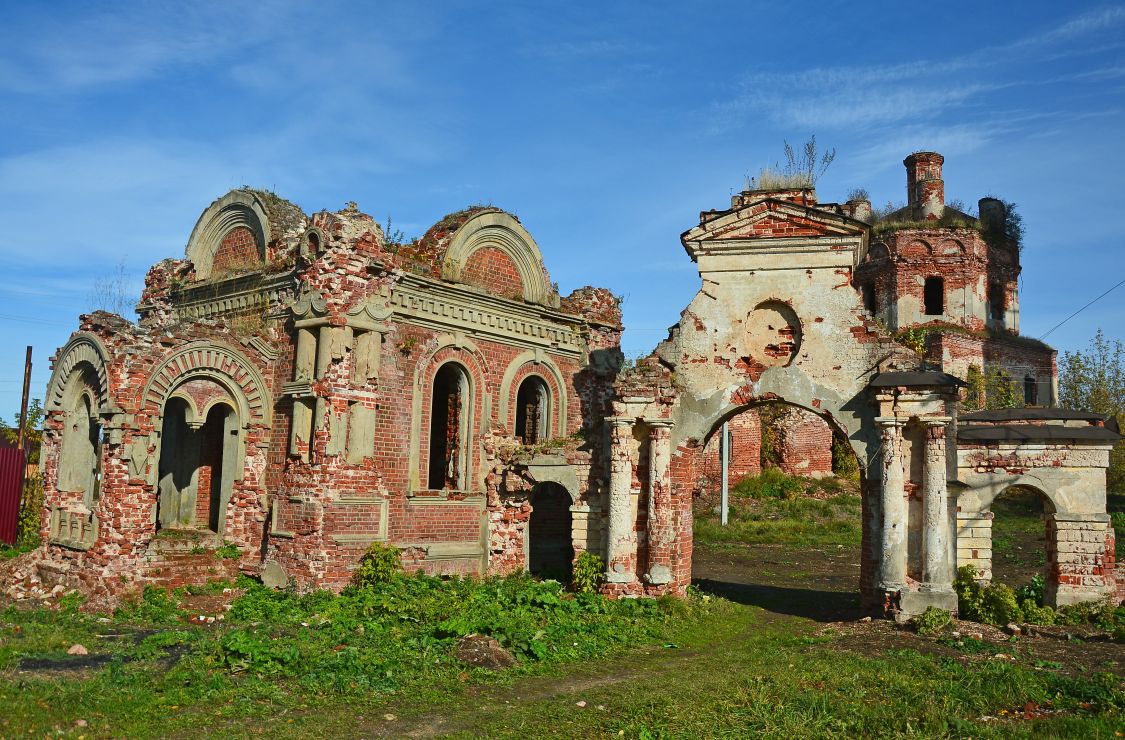 Писцово. Церковь Воскресения Христова. фасады