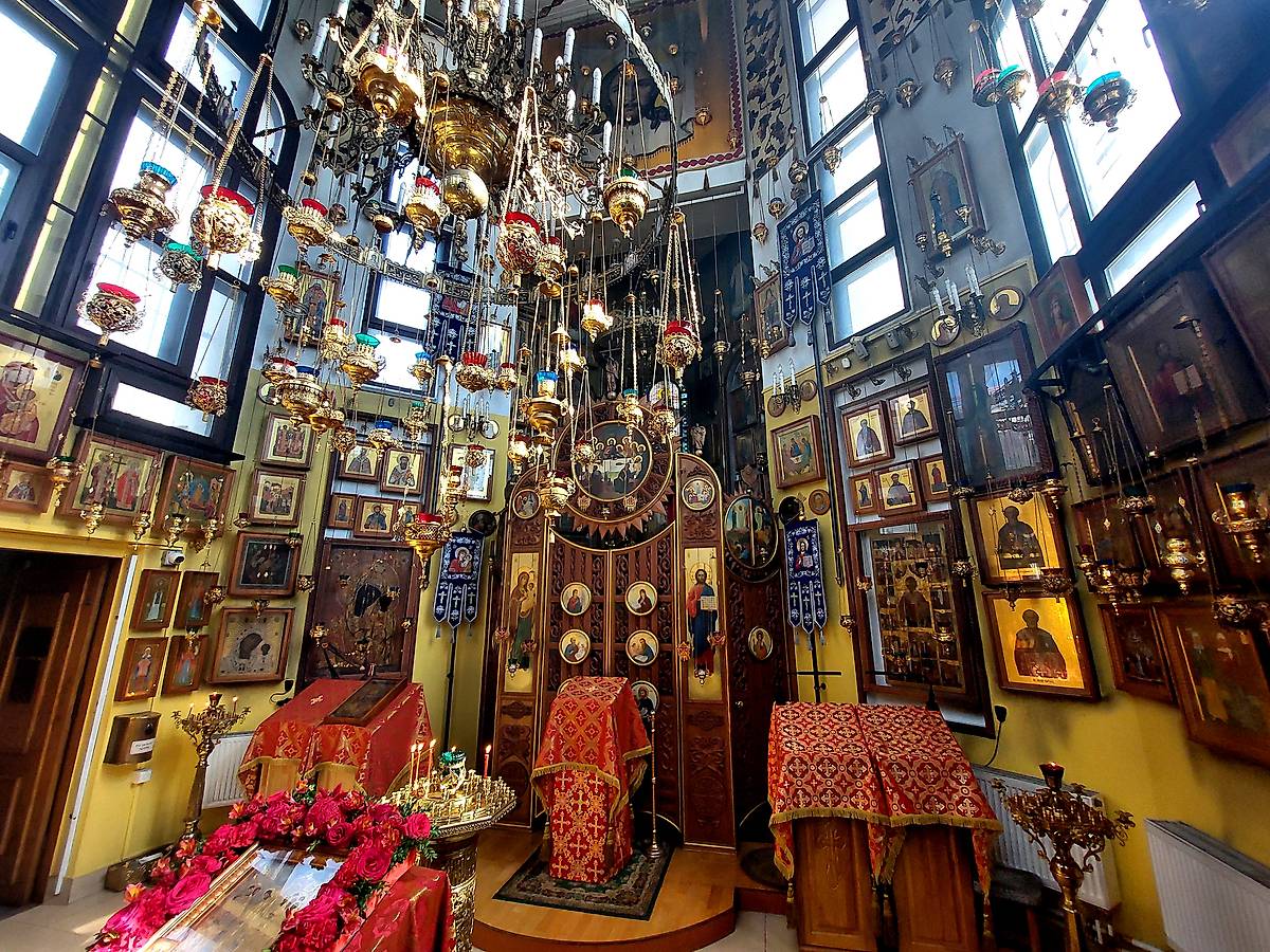 интерьер и убранство. Церковь Николая Чудотворца на станции Предпортовая, Московский район (Санкт-Петербург, г. Санкт-Петербург)