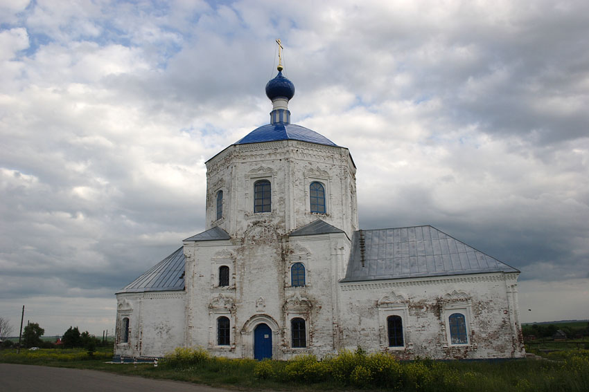 Янево. Церковь Казанской иконы Божией Матери. фасады