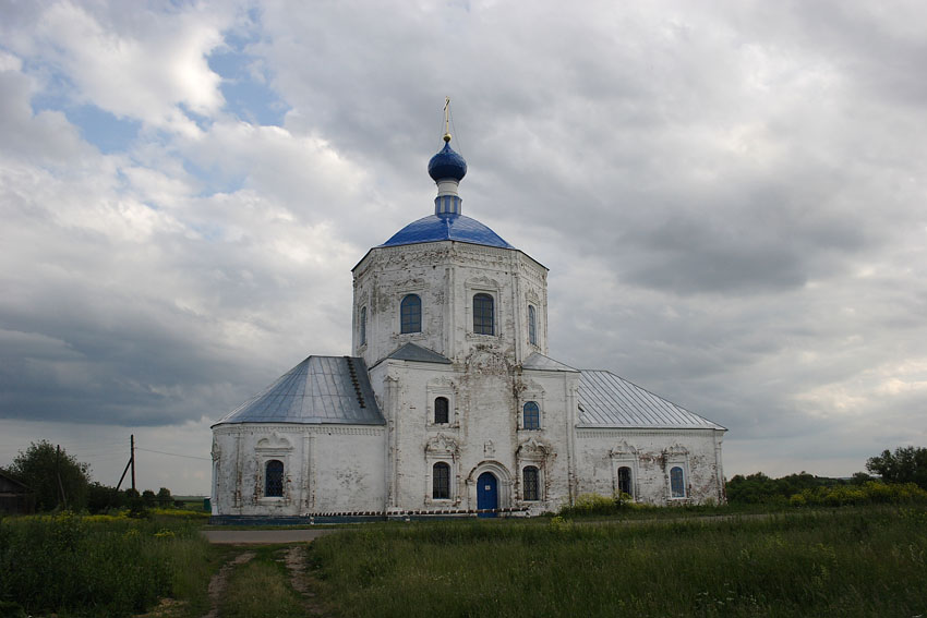 Янево. Церковь Казанской иконы Божией Матери. фасады