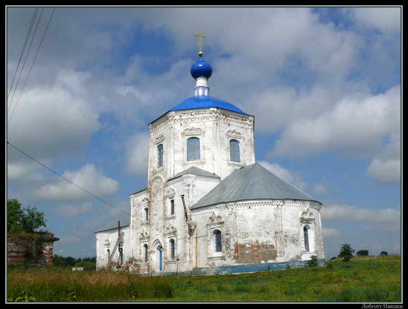 Янево. Церковь Казанской иконы Божией Матери. фасады
