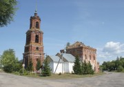 Храмовый комплекс. Церкви Николая Чудотворца и Богоявления Господня, Церковь Николая Чудотворца и колокольня, вид с юго -запада<br>, Торчино, Суздальский район, Владимирская область