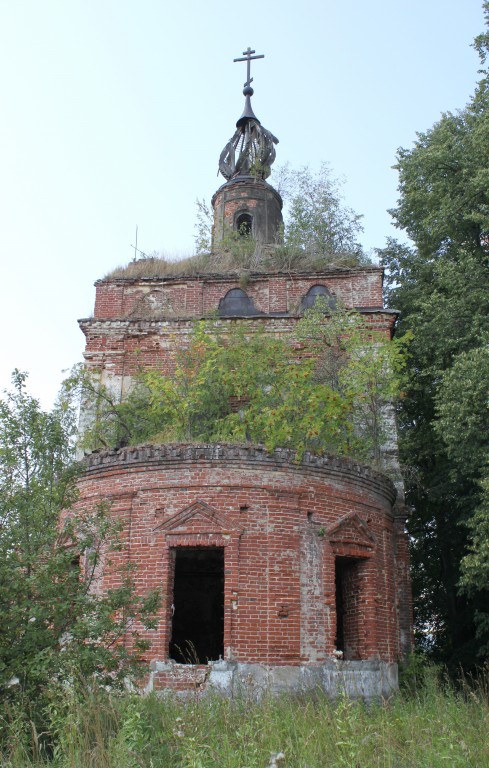 Тетерино. Церковь Николая Чудотворца. фасады, Вид с востока