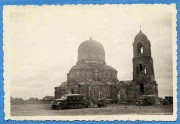 Церковь Успения Пресвятой Богородицы, Северный фасад. Фото 1942 г. с аукциона e-bay.de<br>, Бережки, Кировский район, Калужская область