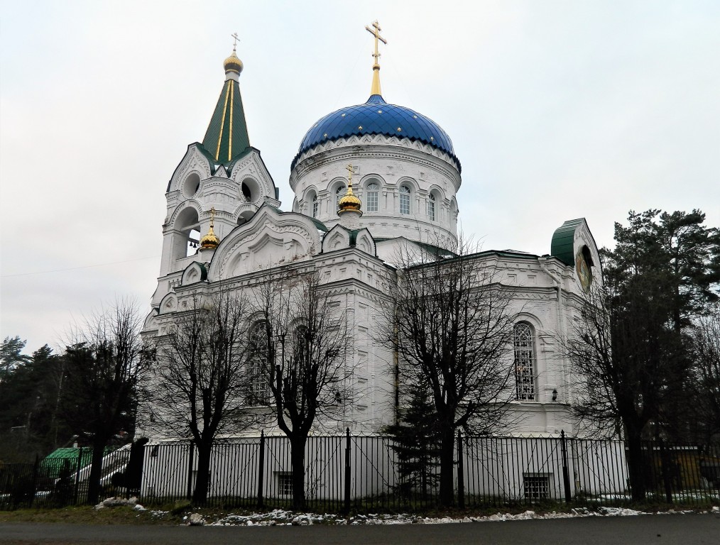 Троицкий. Церковь Троицы Живоначальной. общий вид в ландшафте