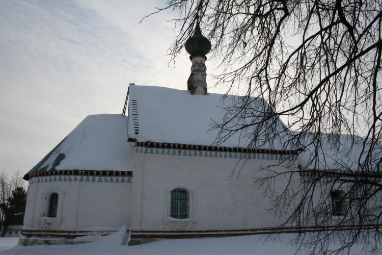 Кидекша. Борисоглебский монастырь. Церковь Стефана архидиакона. фасады, февраль 2006