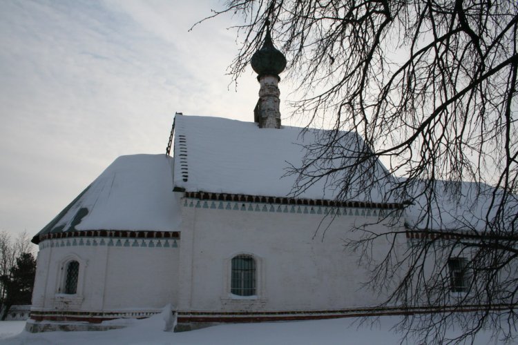 Борисоглебский монастырь. Церковь Стефана архидиакона, Кидекша (Суздальский район, Владимирская область). фасады, февраль 2006