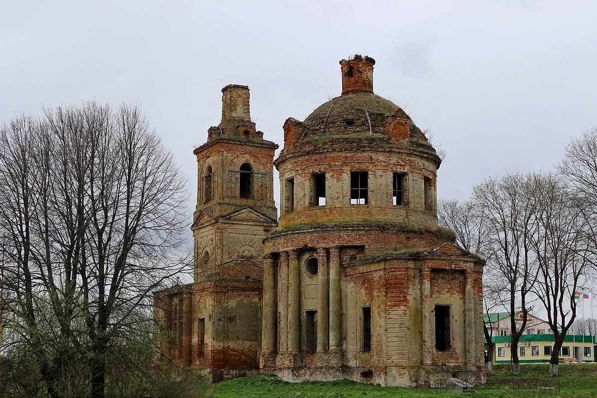 фасады. Церковь Николая Чудотворца, Ольхи (Юхновский район, Калужская область)