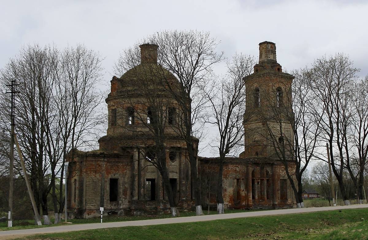 фасады. Церковь Николая Чудотворца, Ольхи (Юхновский район, Калужская область)