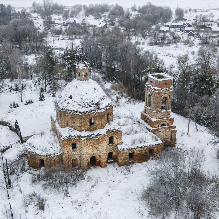Церковь Владимирской иконы Божией Матери, Зубово (Юхновский район, Калужская область). фасады