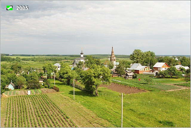 Кидекша. Борисоглебский монастырь. дополнительная информация, Панорама с северо-запада